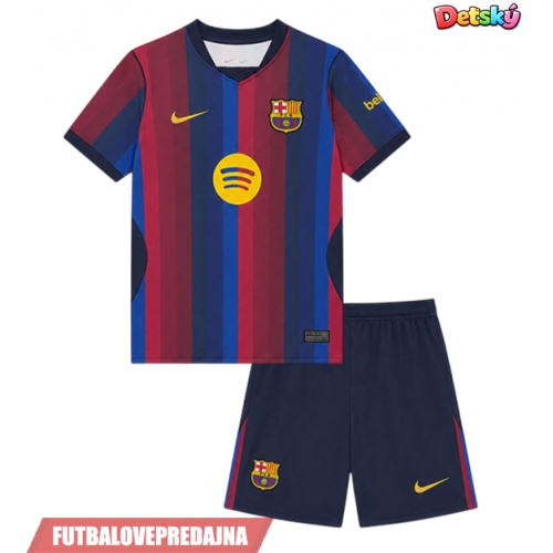 Lacne Dětský Futbalové dres Barcelona Anthony Gordon #17 2026-27 Krátky Rukáv - Domáci (+ trenírky)